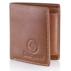 Seventyseven Bi Fold Wallet - Tan Leather