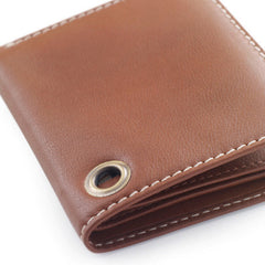 Bi Fold Wallet - Tan Leather