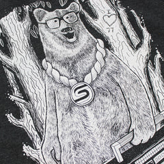 Boom Box Bear Crew Sweat - Charcoal Heather