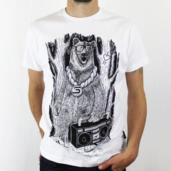 Boom Box Bear t-shirt - White