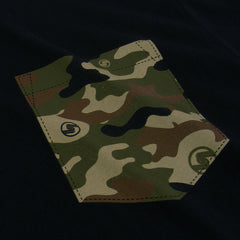 Camo Pocket Crew Sweat - Black