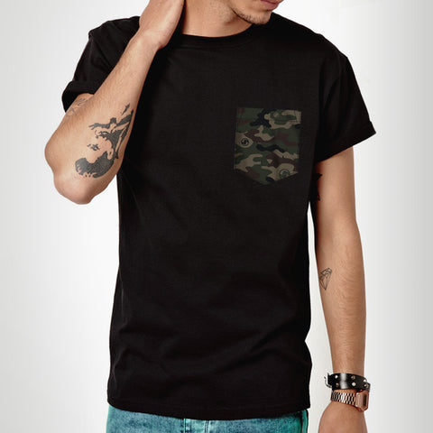 Camo Pocket t-shirt - Black