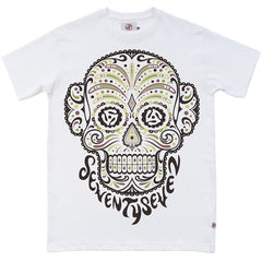 Seventyseven Camo Candy Skull t-shirt - White