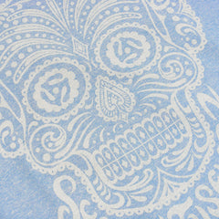 Candy Skull Crew Sweat - Light Blue Heather