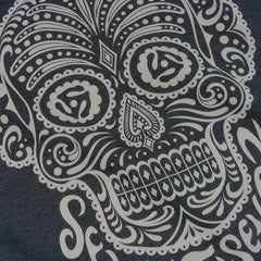 Candy Skull Crew Sweat - Charcoal Heather