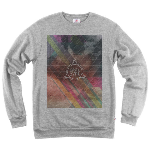 Geo Cosmic Crew Sweat - Grey Heather