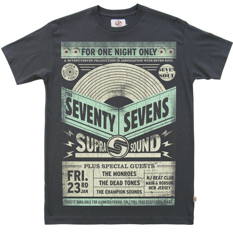 Gig Poster t-shirt - Vintage Black