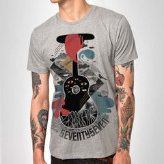 Guitar Scape t-shirt - Heather Grey