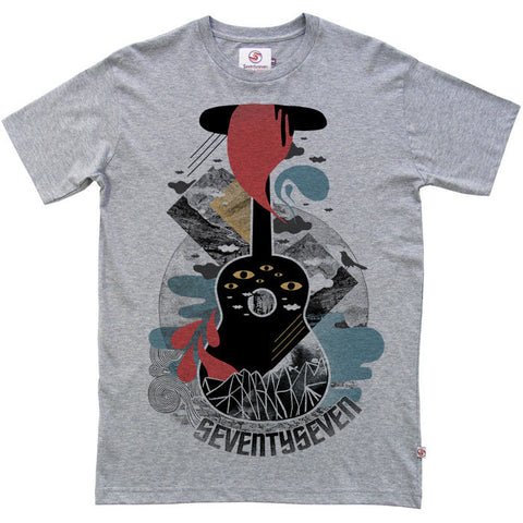 Guitar Scape t-shirt - Heather Grey