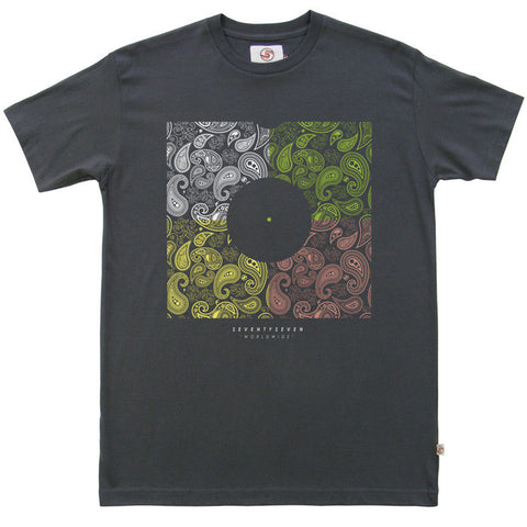 Paisley Sleeve t-shirt - Vintage Black