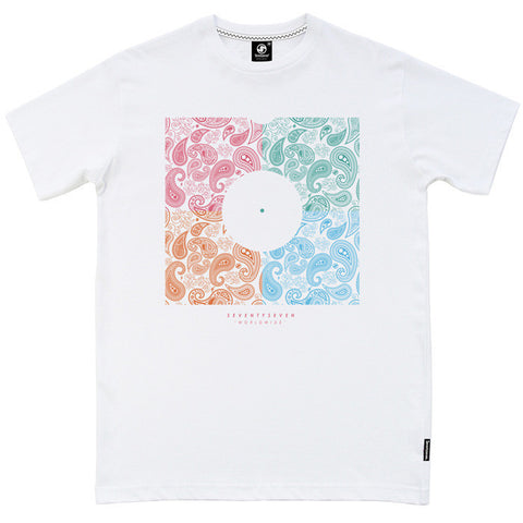 Paisley Sleeve t-shirt - White