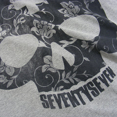 Paisley Skull t-shirt - Grey Heather