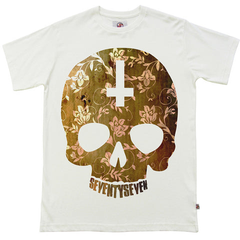 Paisley Skull t-shirt - Vintage White
