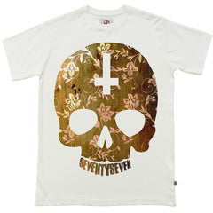 Seventyseven Paisley Skull t-shirt - Vintage White