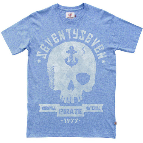 Pirate Radio t-shirt - Light Blue Heather