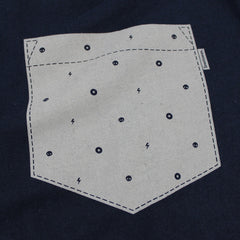 Polka Dot Pocket Polo t-shirt - Navy