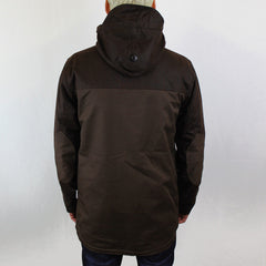 Roll Hood Parka Jacket - Brown/Wax