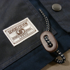 Roll Hood Parka Jacket - Navy/Wax