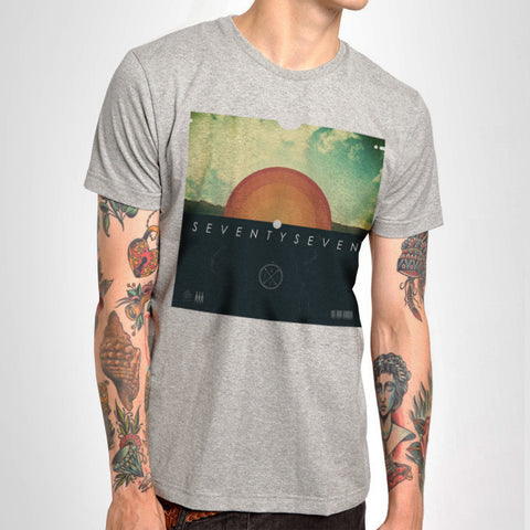 Sunset Sleeve t-shirt - Grey Heather