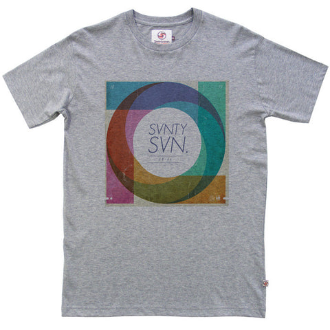 Swirly Sleeve t-shirt - Grey Heather