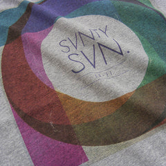 Swirly Sleeve t-shirt - Grey Heather