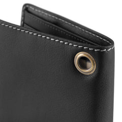 Zipper Wallet - Black Leather