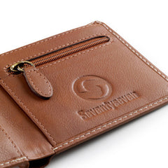 Zipper Wallet - Tan Leather