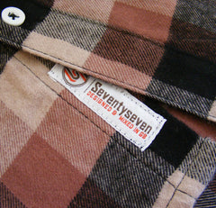 Bronco Flannel Shirt - Brown/Cream/Black