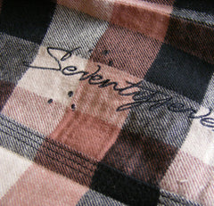 Bronco Flannel Shirt - Brown/Cream/Black
