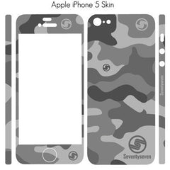 iPhone Skin (5/5S or 4/4S) - Arctic Grey Camo
